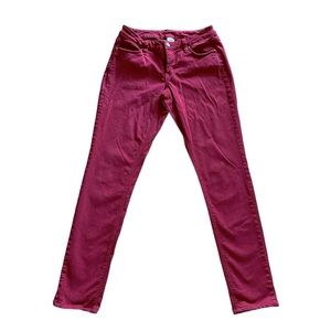 Caché Red Skinny Jeans Sz. 2